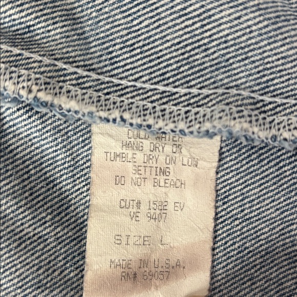 Paris Blues Original 80s Vintage Denim Fitted Zip Vest Black Velvet Collar - Picture 8 of 8